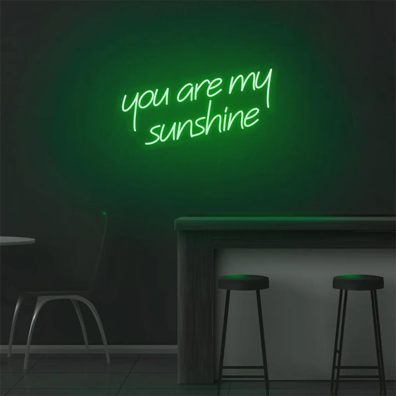 You Are My Sunshine Romantic Quote Neon Wall Art - LEDTOT