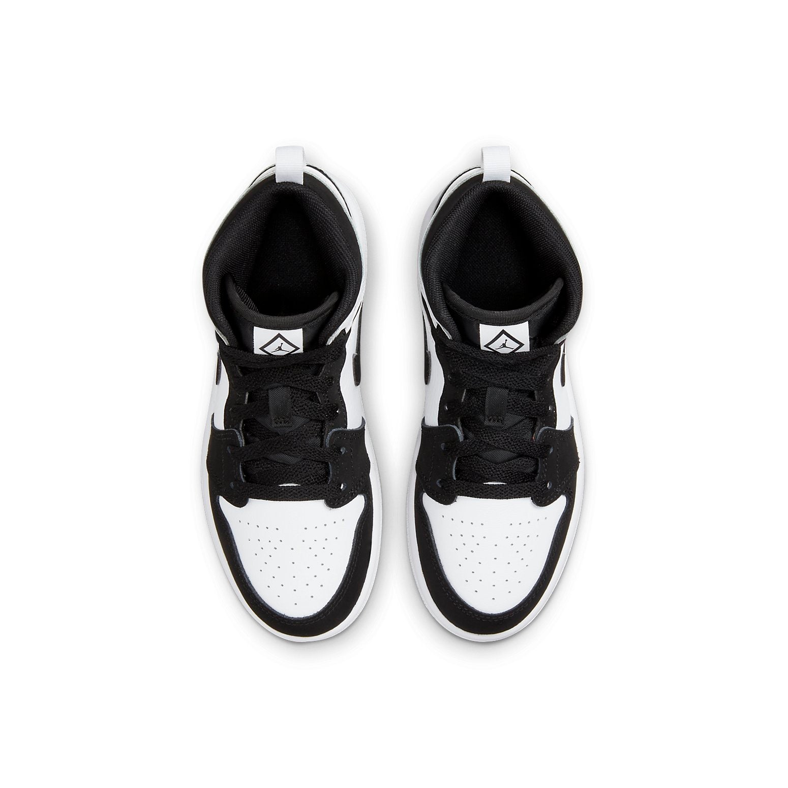 Jordan 1 Mid SE Diamond (PS) Preschool Sneakers - White/Multicolor/Black - DN4323-100