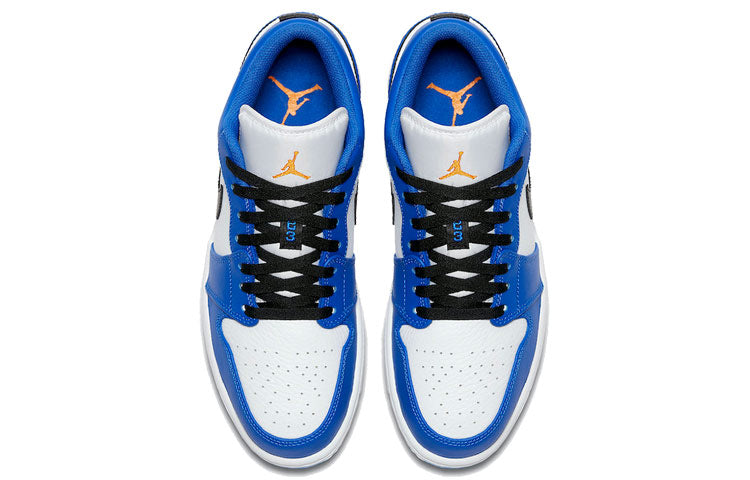 Jordan 1 Low Hyper Royal Orange Peel Sneakers – 553558-401