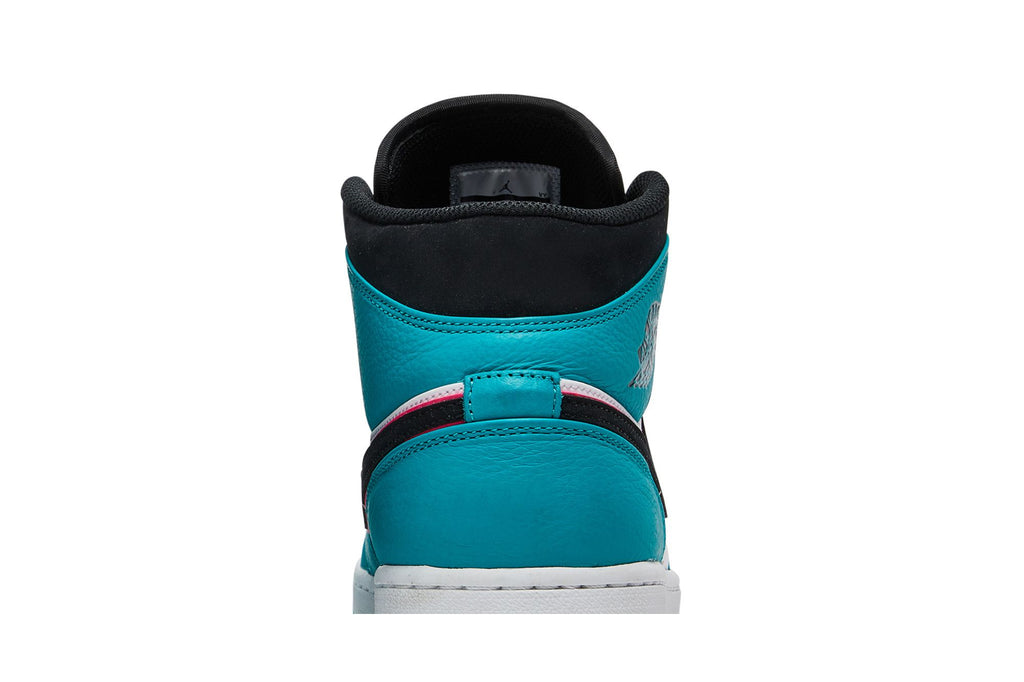 Air Jordan 1 Mid South Beach Turbo Green Black Hyper Pink Orange Peel 852542-306