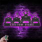 Custom Name Dirt Bike Name Sign Home Decor, Metal Wall Signs With RGB Led Light