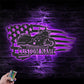 Custom Name Dirt Bike Name Sign Home, Metal Wall Signs With RGB Led Light