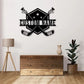 Custom Name ICE Hockey, Metal Wall Signs With RGB Led Light