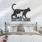 Personalized Mom Baby Cat, Metal Wall Signs With RGB Led Light