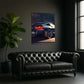 Supercar Neon Style Canvas Wall Art - LEDTOT