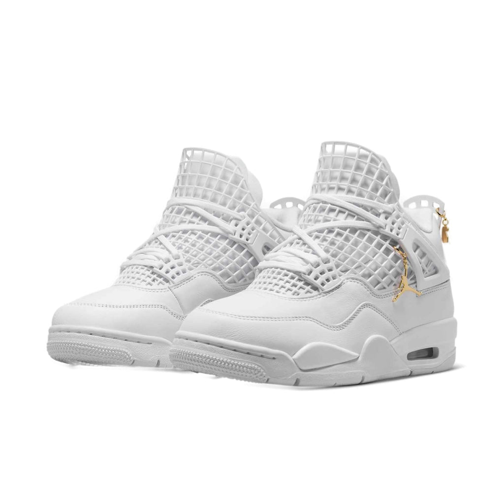 Women's Jordan 4 Retro Net White Sneakers FN7251-107