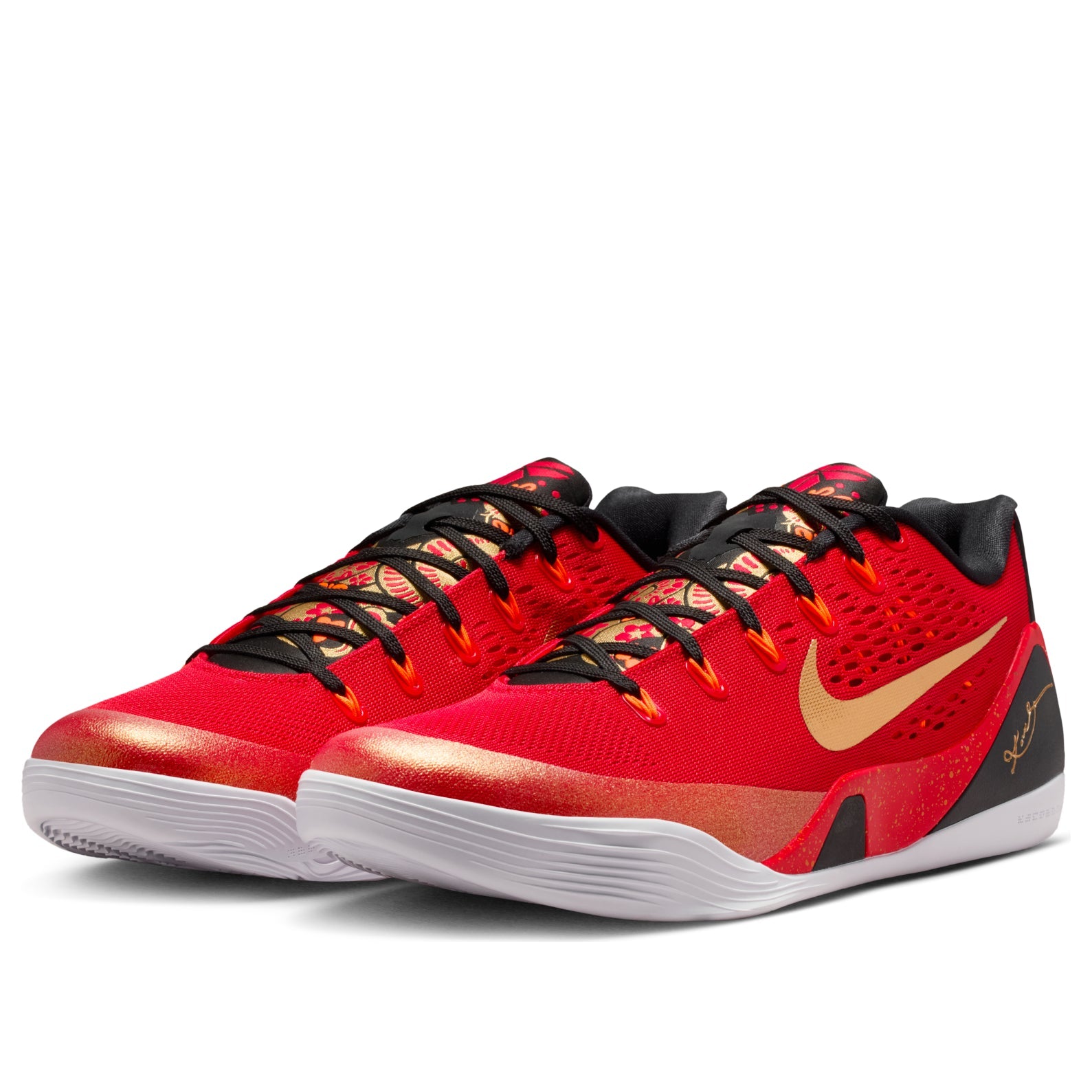 Nike Kobe 9 Low Protro EM 'University Red Metallic Gold'