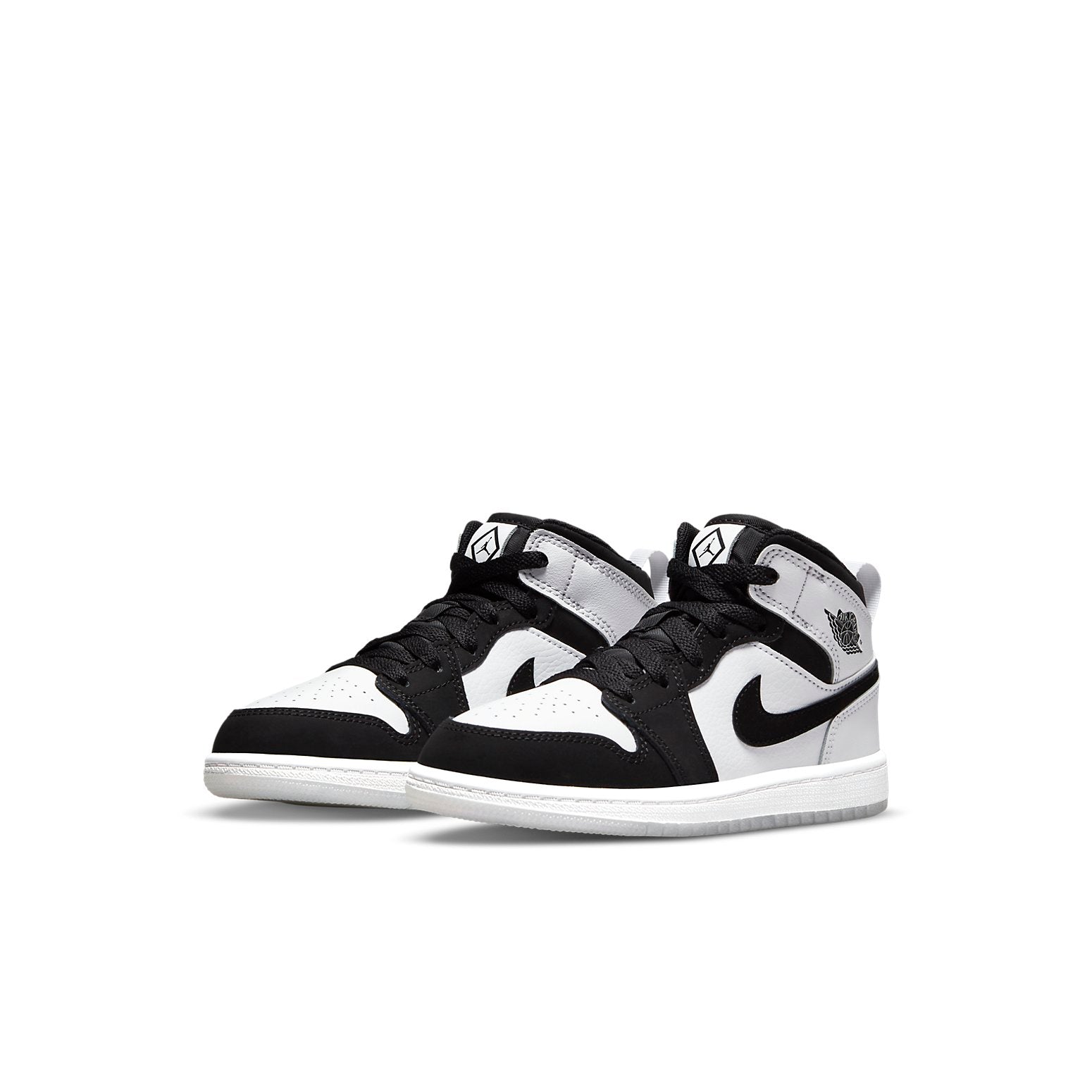 Jordan 1 Mid SE Diamond (PS) Preschool Sneakers - White/Multicolor/Black - DN4323-100