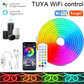 5V USB RGB Neon LED Strip Light with Tuya Bluetooth App, Waterproof DIY Room Decoration (1M/2M/3M/5M)