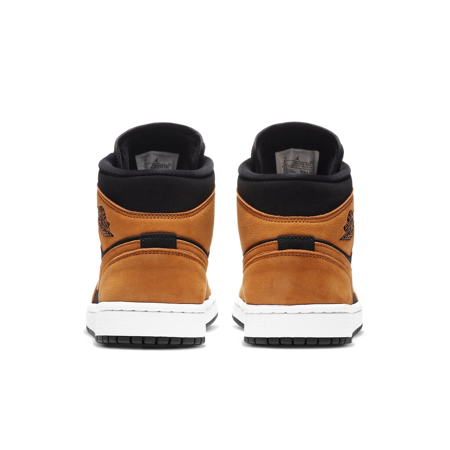 Women's Air Jordan 1 Mid Desert Ochre Leather Trainers - DB5453-700
