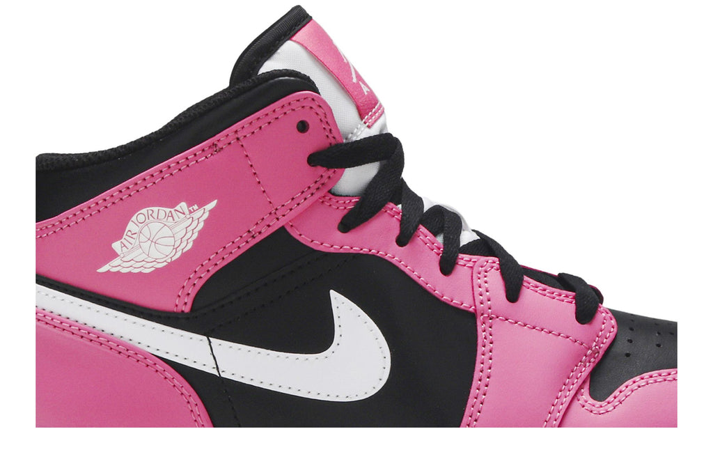 Jordan 1 Mid Pinksicle (GS) 555112-002 Black/White-Pinksicle