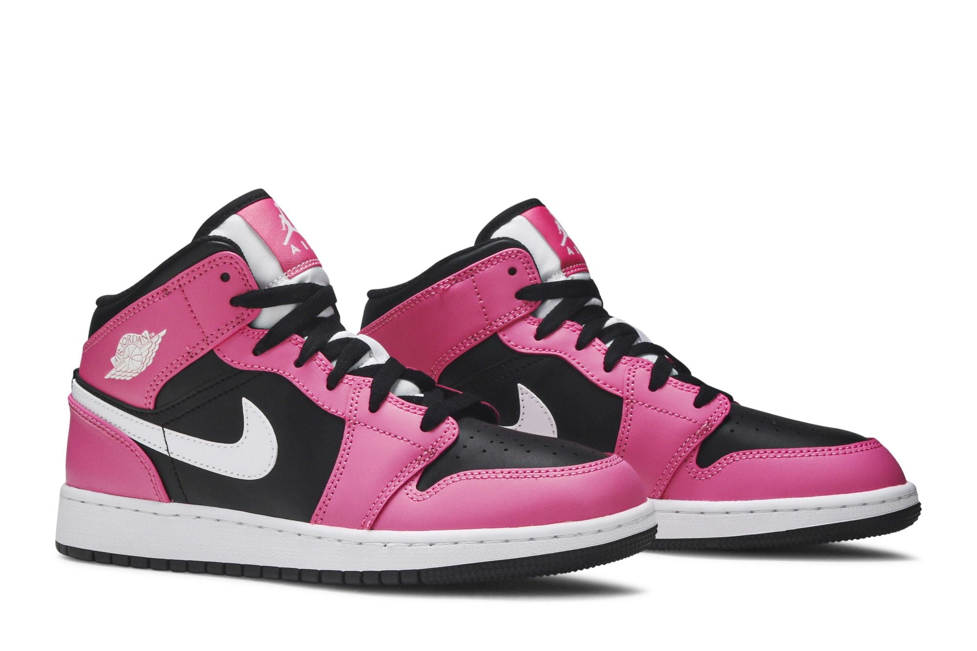 Jordan 1 Mid Pinksicle (GS) 555112-002 Black/White-Pinksicle