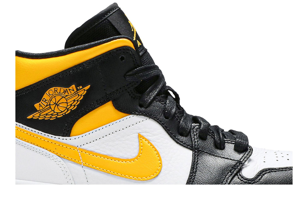 Women's Air Jordan 1 Mid Laser Orange Black Sneakers - CV5276-107
