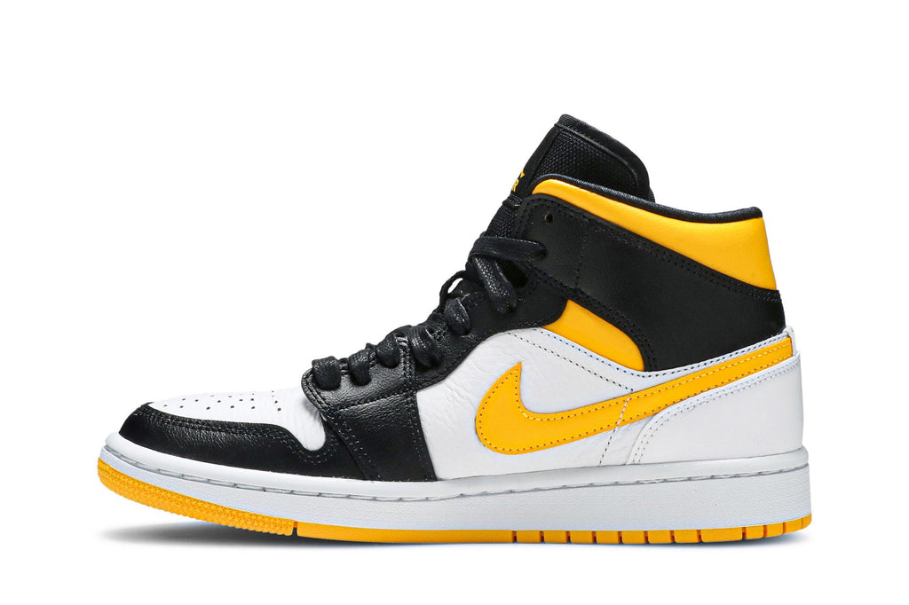 Women's Air Jordan 1 Mid Laser Orange Black Sneakers - CV5276-107