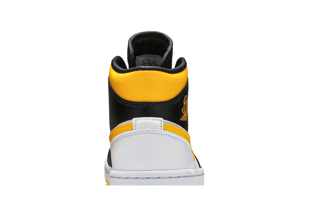 Women's Air Jordan 1 Mid Laser Orange Black Sneakers - CV5276-107
