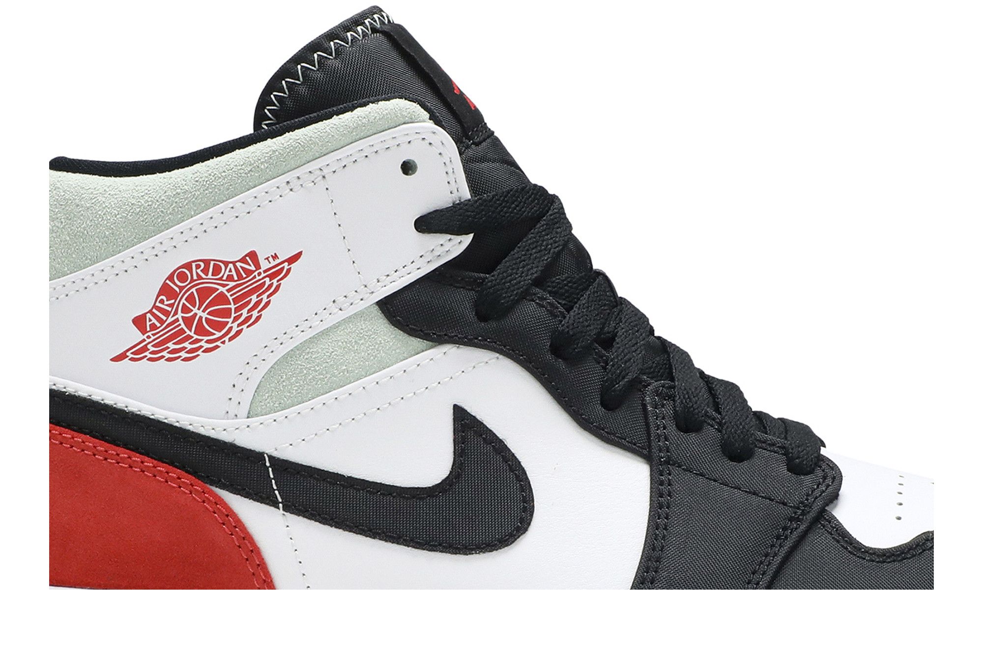Air Jordan 1 Mid SE Red Black Toe (852542-100)