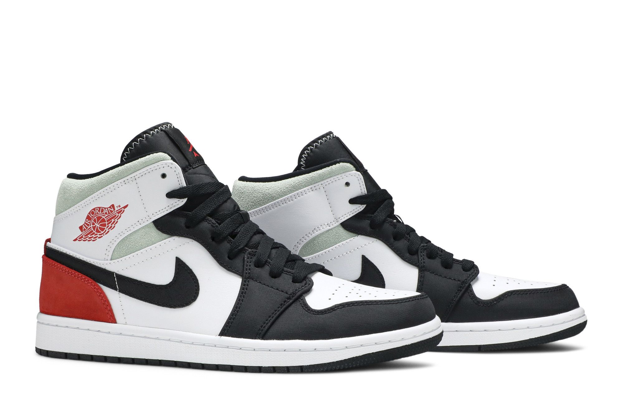 Air Jordan 1 Mid SE Red Black Toe (852542-100)