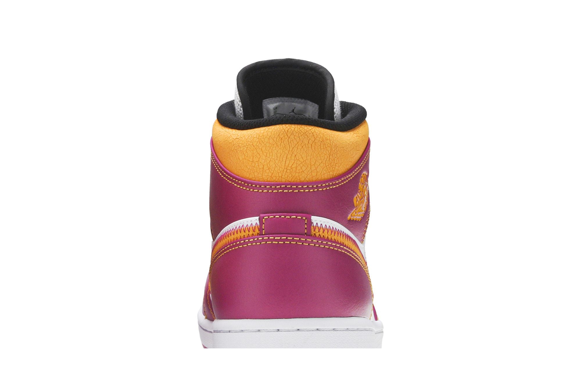 Air Jordan 1 Mid Dia de los Muertos DC0350-100 White/Fuchsia-Orange-Black Sneakers