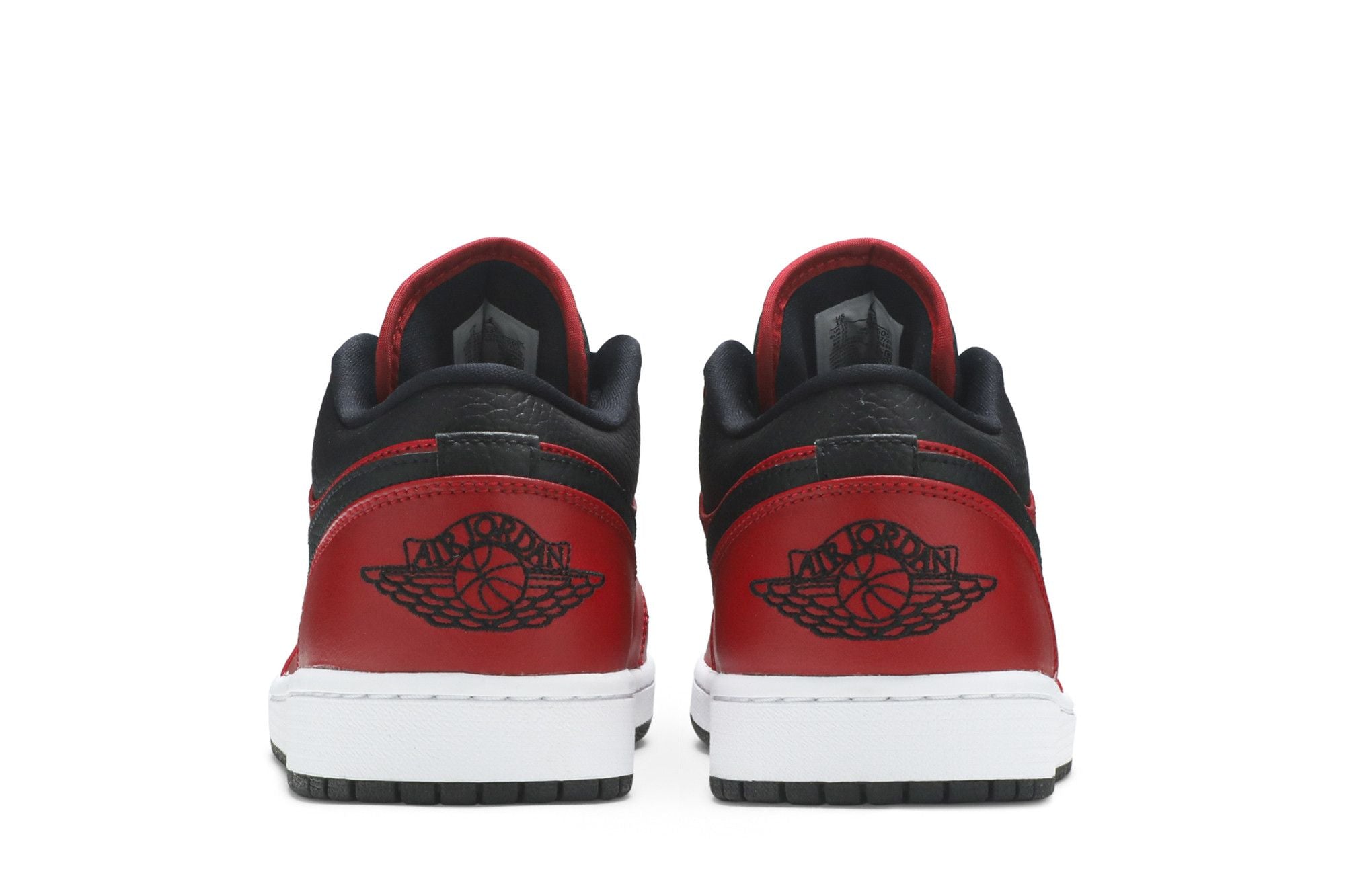 Air Jordan 1 Low Reverse Bred Pebbled Swoosh (553558-605)