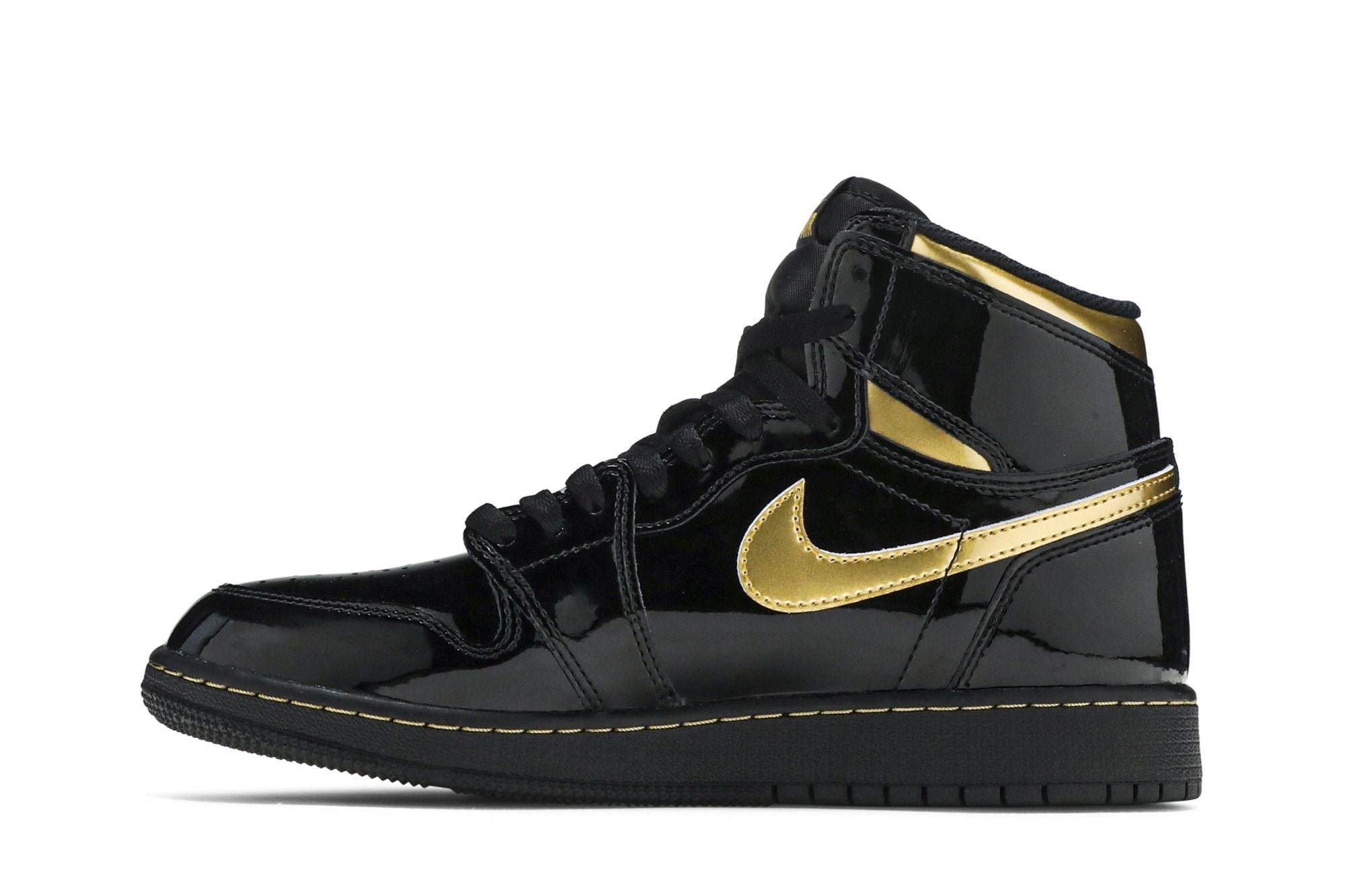 Air Jordan 1 Retro High OG GS Black Metallic Gold (Grade-Schooler) 575441-032