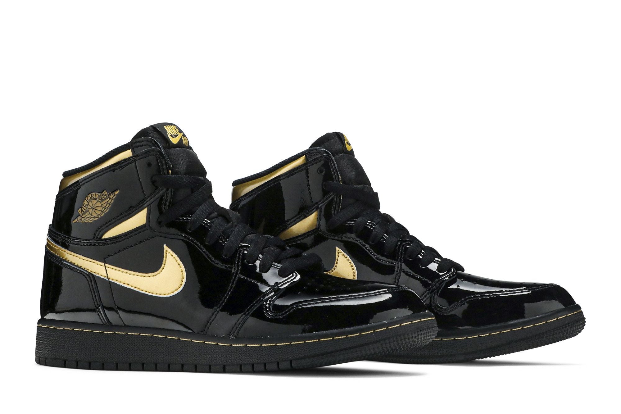 Air Jordan 1 Retro High OG GS Black Metallic Gold (Grade-Schooler) 575441-032