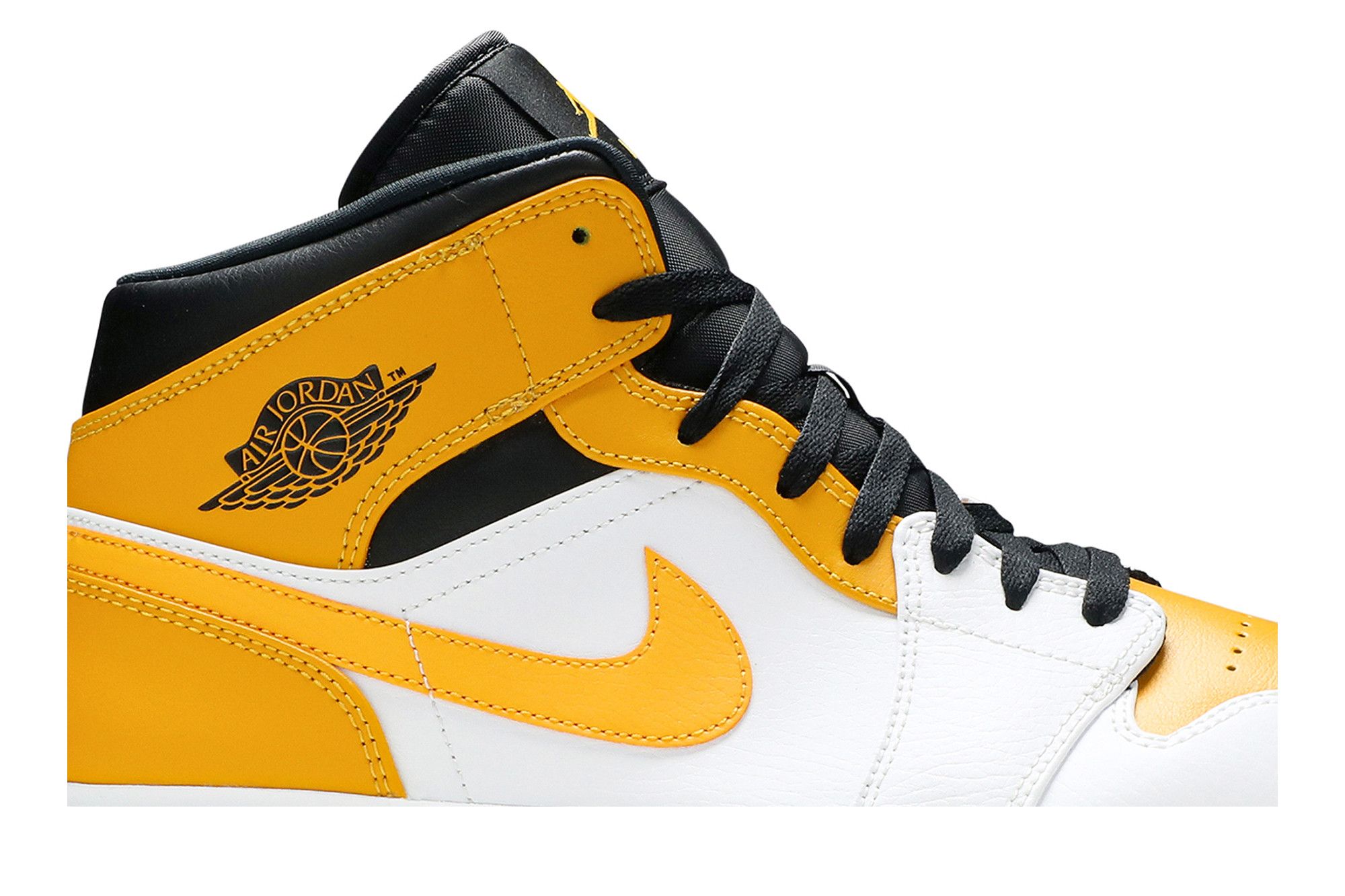 Air Jordan 1 Mid University Gold White Black 554724-170 Sneakers