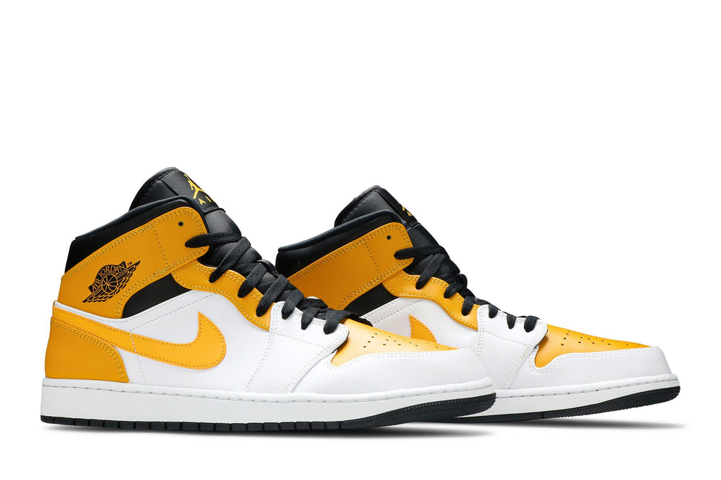 Air Jordan 1 Mid University Gold White Black 554724-170 Sneakers