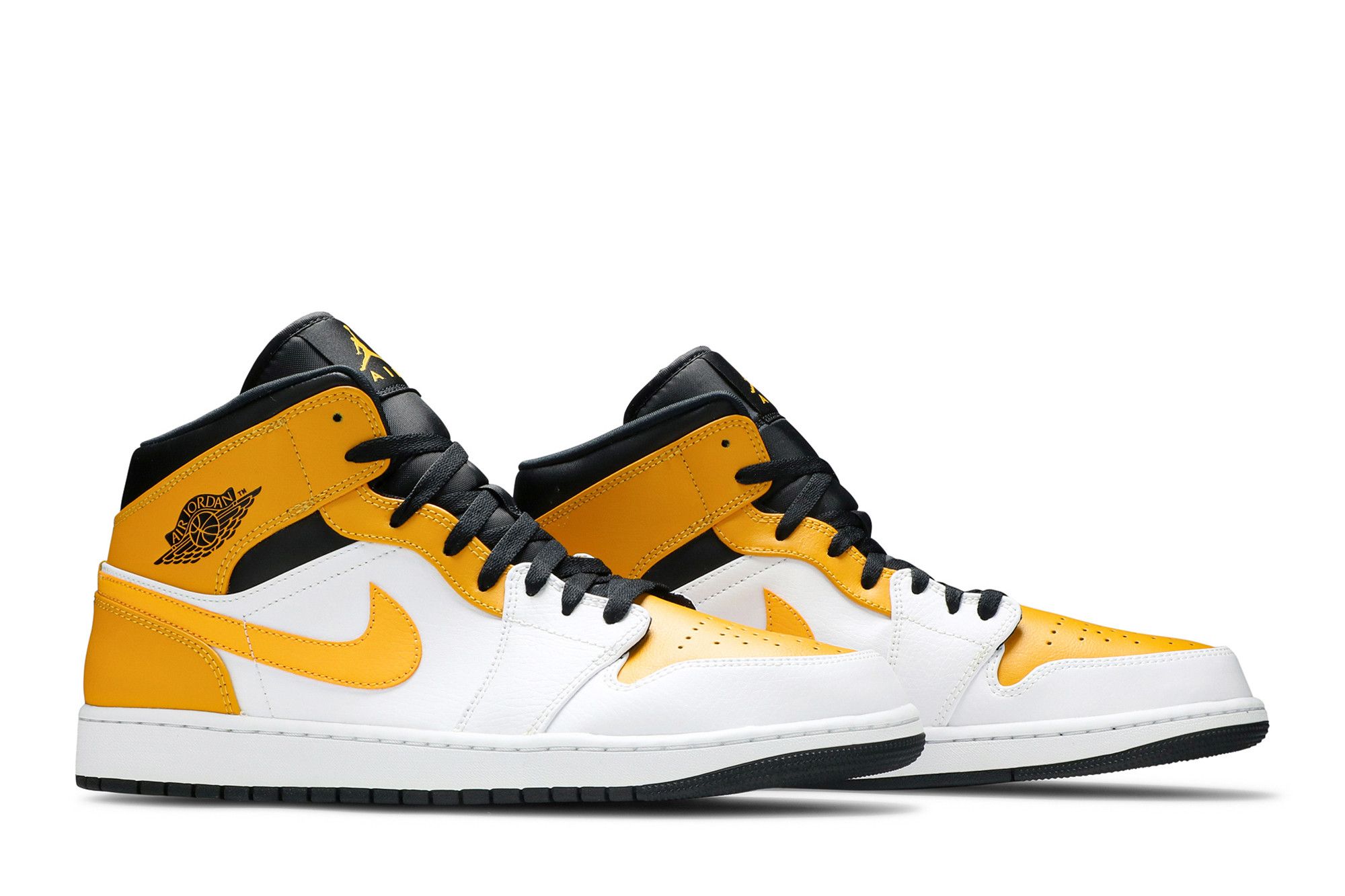 Air Jordan 1 Mid University Gold White Black 554724-170 Sneakers