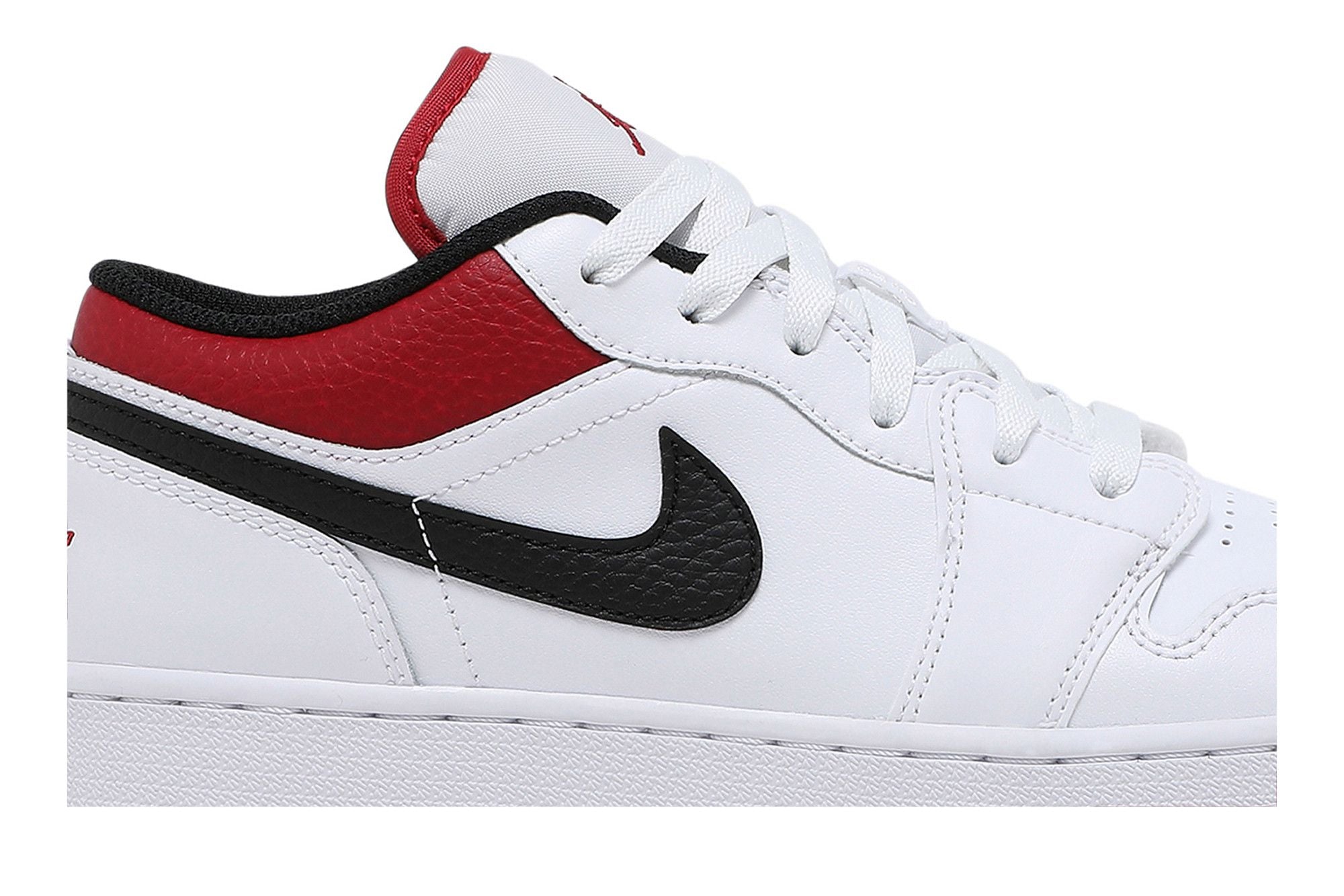 Air Jordan 1 Low White Gym Red (GS) - 553560-118