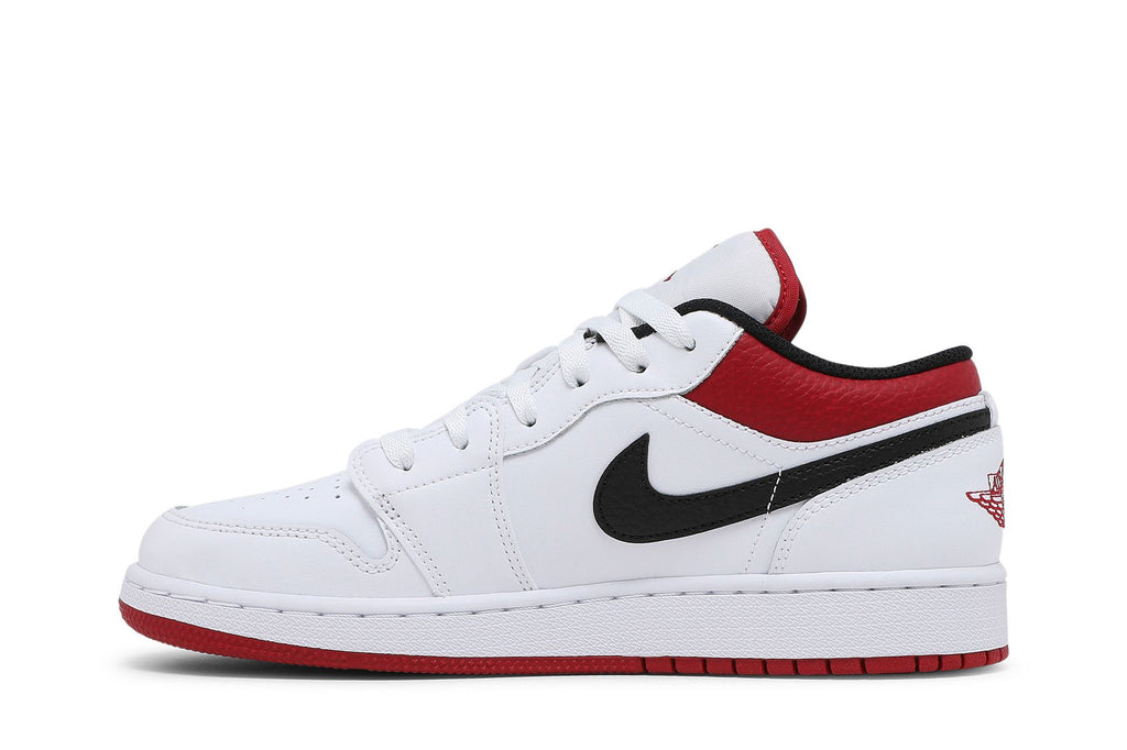 Air Jordan 1 Low White Gym Red (GS) - 553560-118