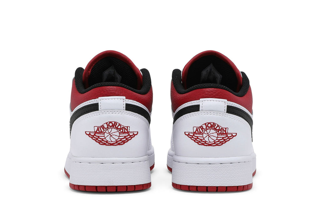 Air Jordan 1 Low White Gym Red (GS) - 553560-118