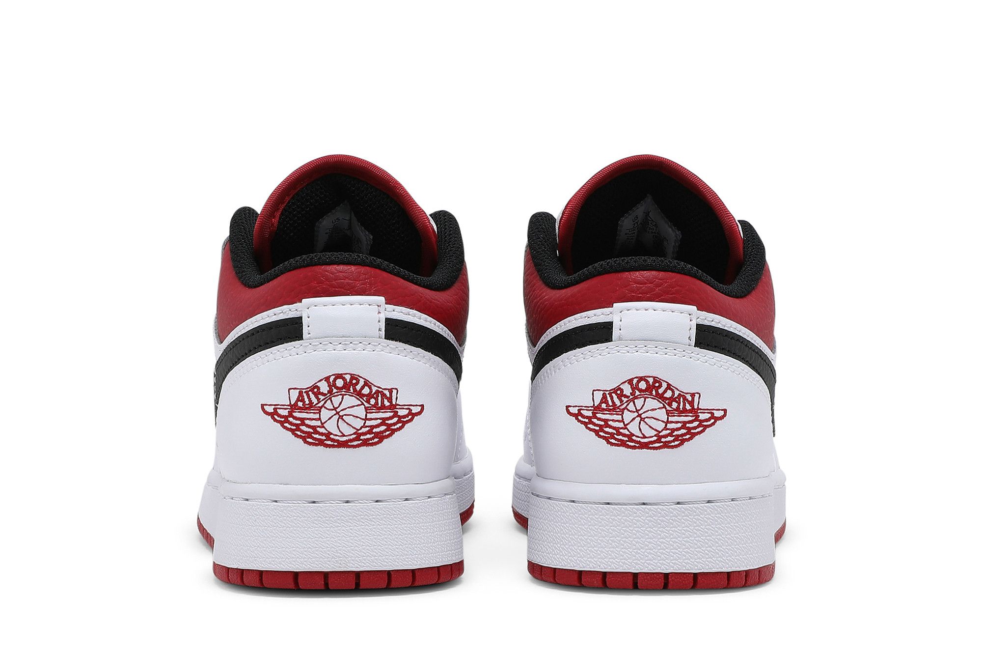 Air Jordan 1 Low White Gym Red (GS) - 553560-118