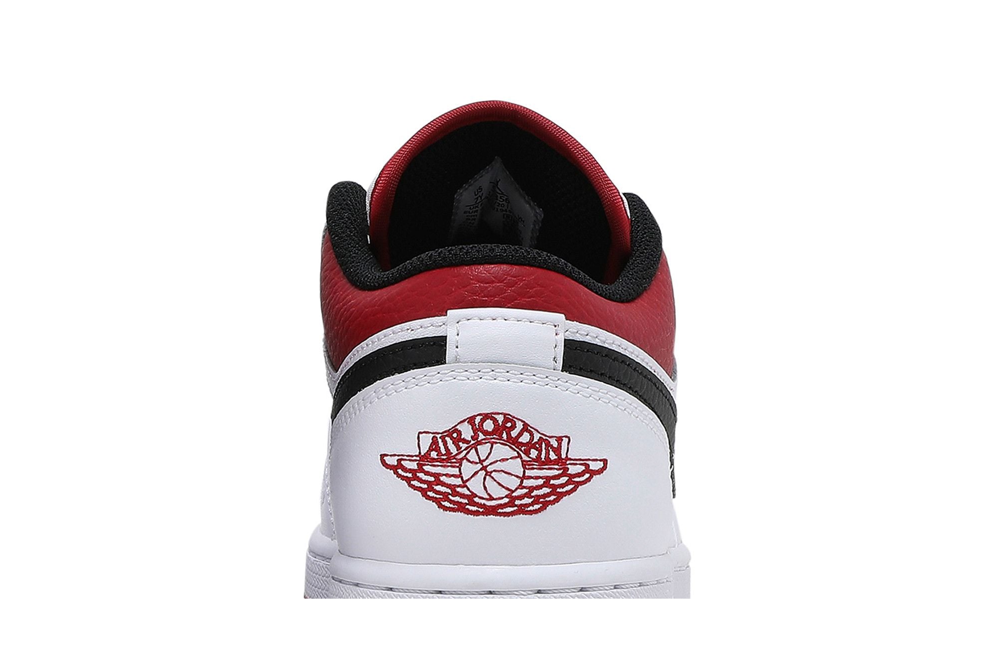 Air Jordan 1 Low White Gym Red (GS) - 553560-118