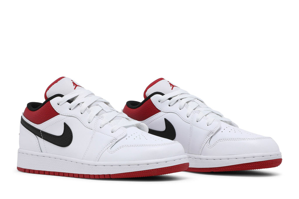 Air Jordan 1 Low White Gym Red (GS) - 553560-118