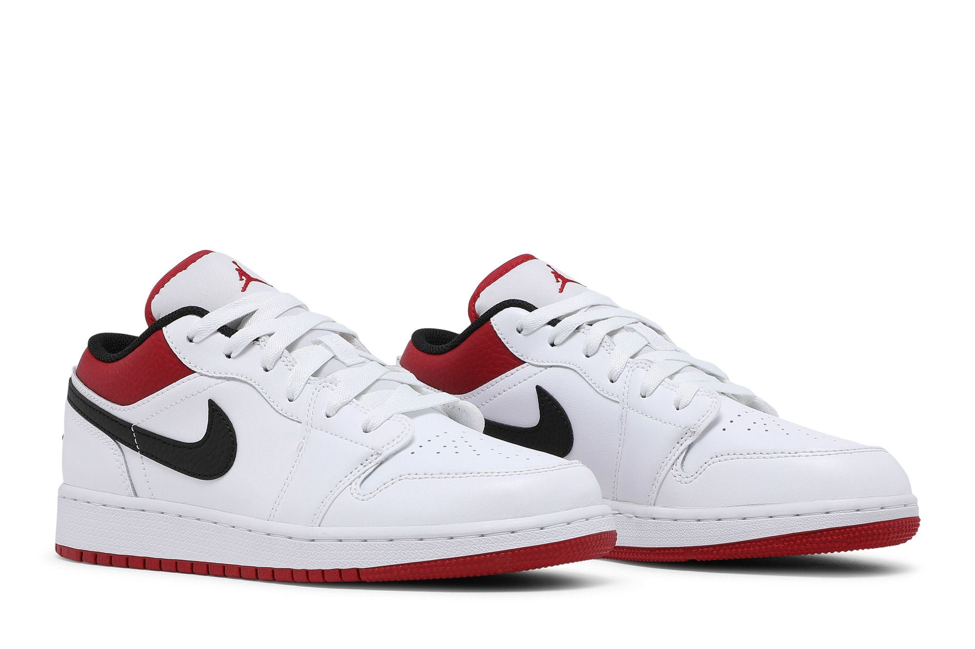 Air Jordan 1 Low White Gym Red (GS) - 553560-118