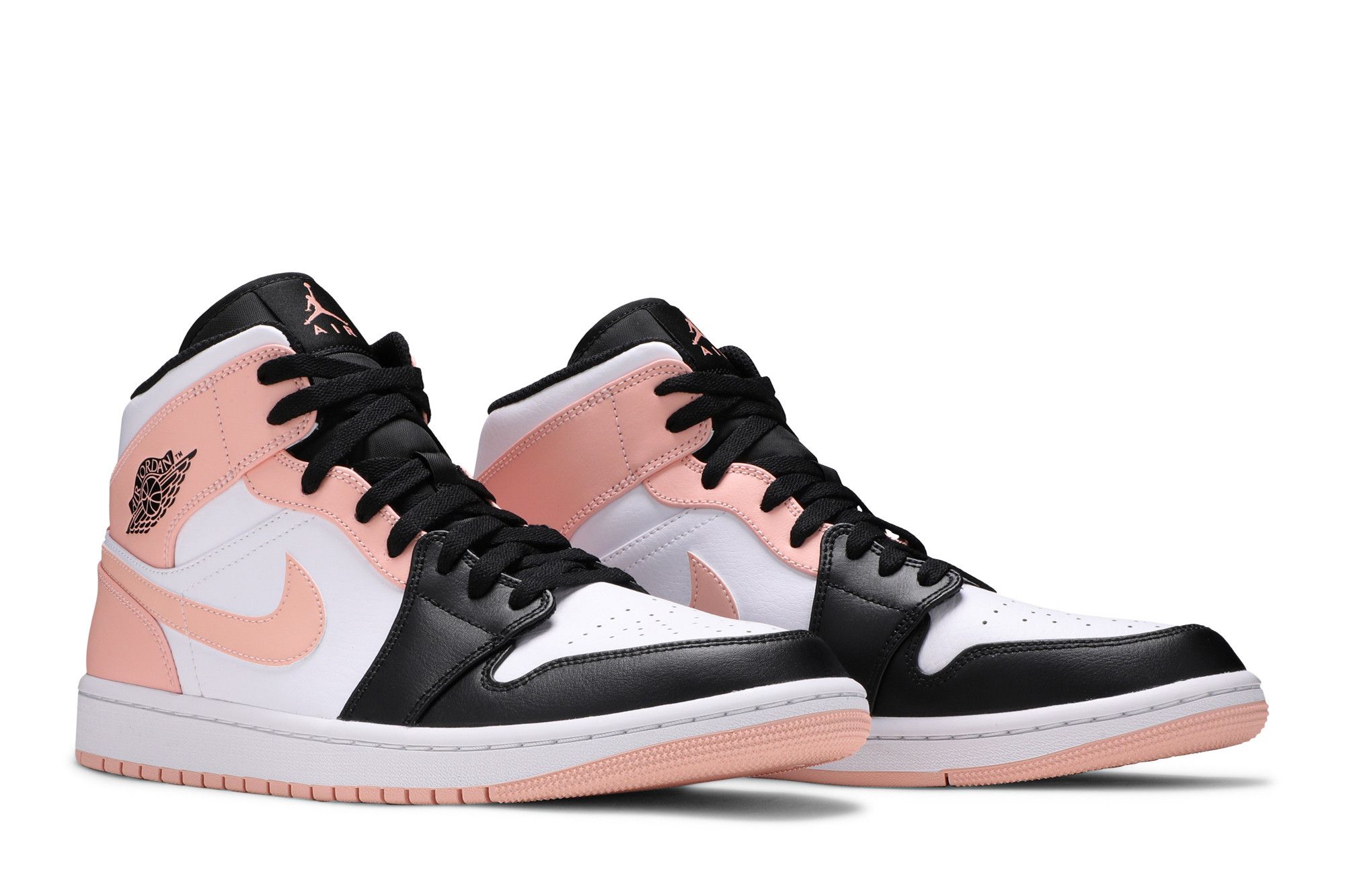 Air Jordan 1 Mid Arctic Orange Black Toe - 554724-133