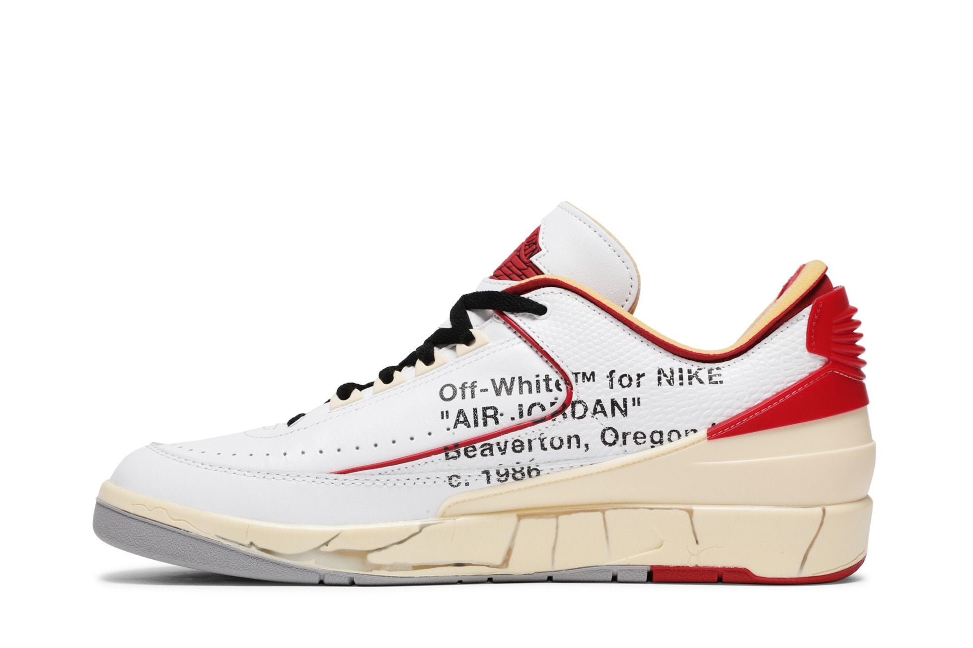 Off-White Air Jordan 2 Retro Low SP White Varsity Red DJ4375-106
