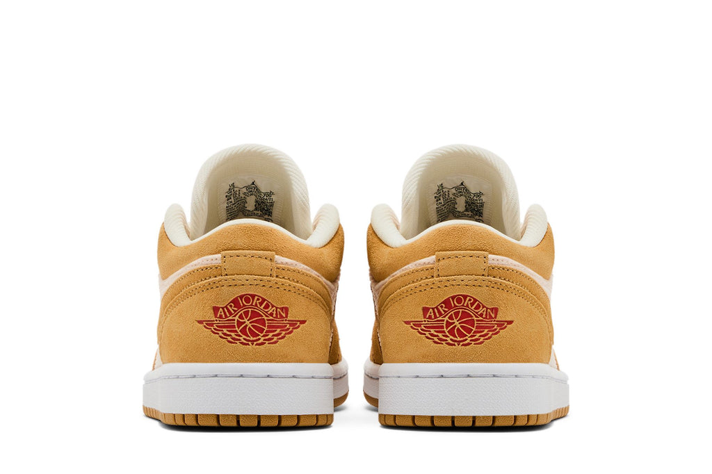 Women's Air Jordan 1 Low SE Twine Orange Quartz Corduroy Sneakers DH7820-700
