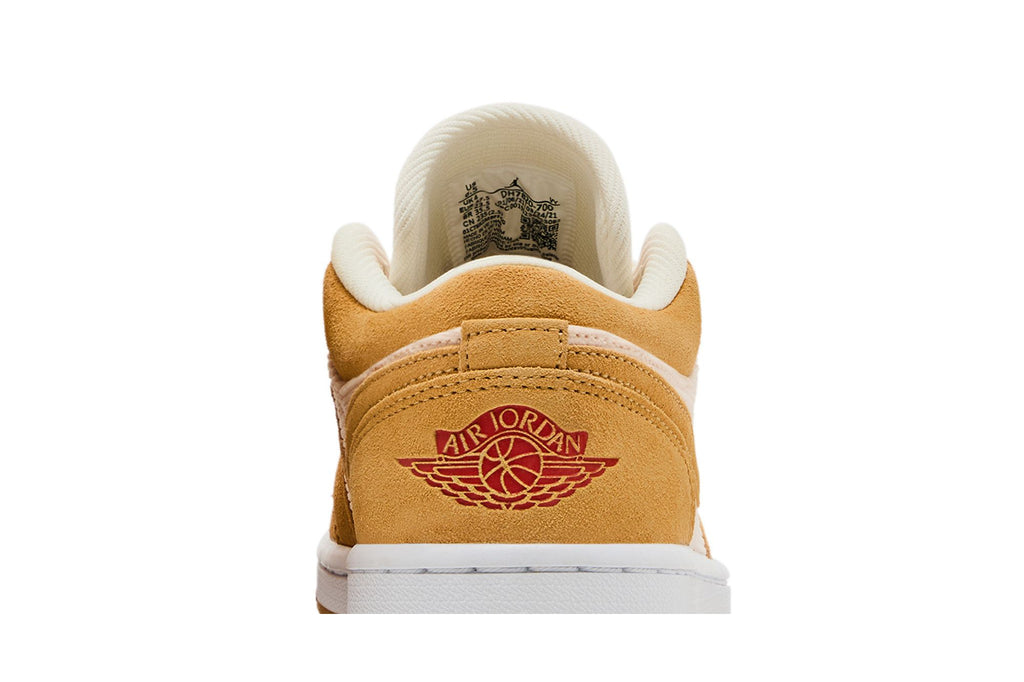 Women's Air Jordan 1 Low SE Twine Orange Quartz Corduroy Sneakers DH7820-700