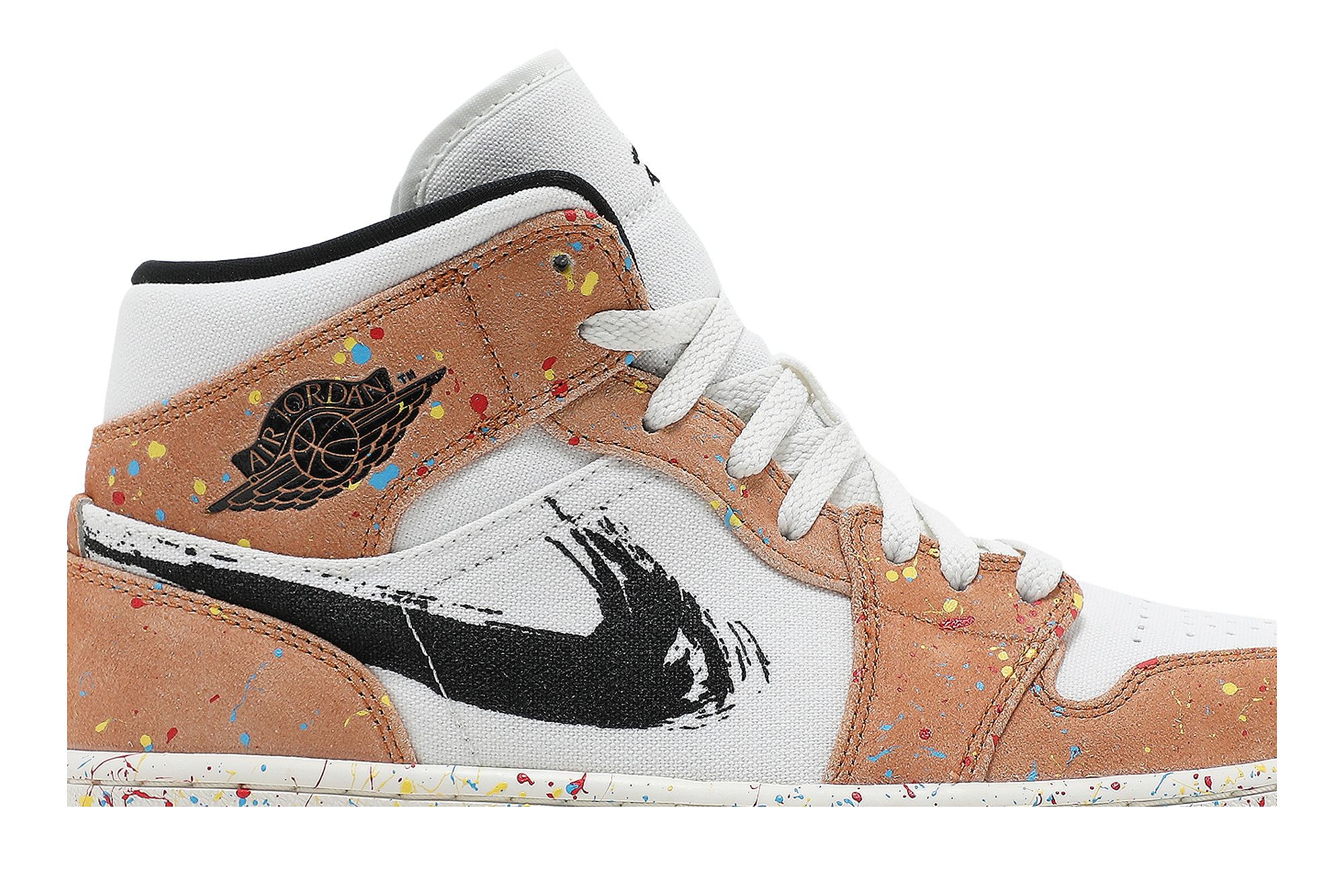 Air Jordan 1 Mid SE Brushstroke Paint Splatter DA8005-100