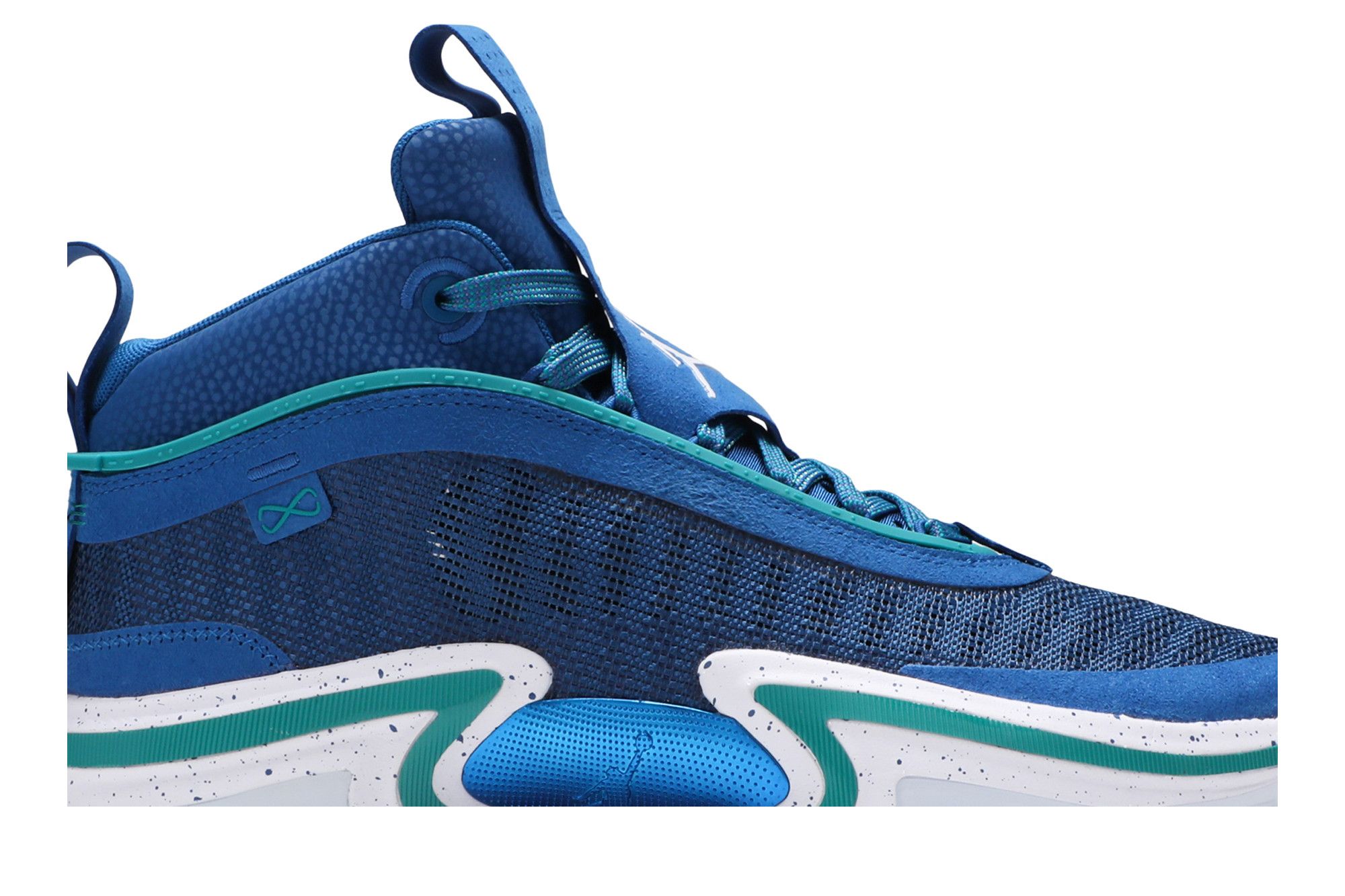 Jordan 36 SE Luka Doncic PE DJ4483-400 Blue Jay White Mardi Gras