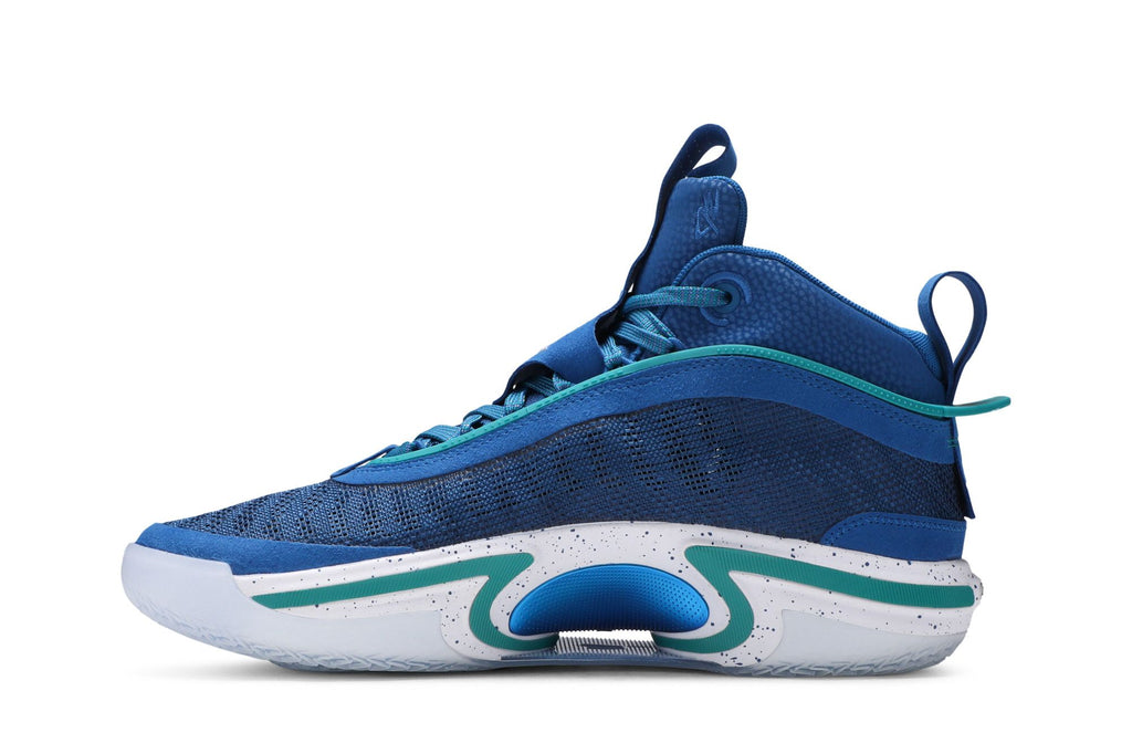 Jordan 36 SE Luka Doncic PE DJ4483-400 Blue Jay White Mardi Gras