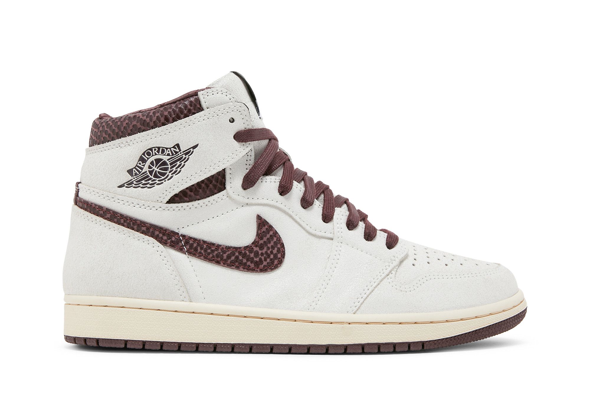Air Jordan 1 Retro High OG A Ma Maniere Sail/Burgundy Crush - DO7097-100
