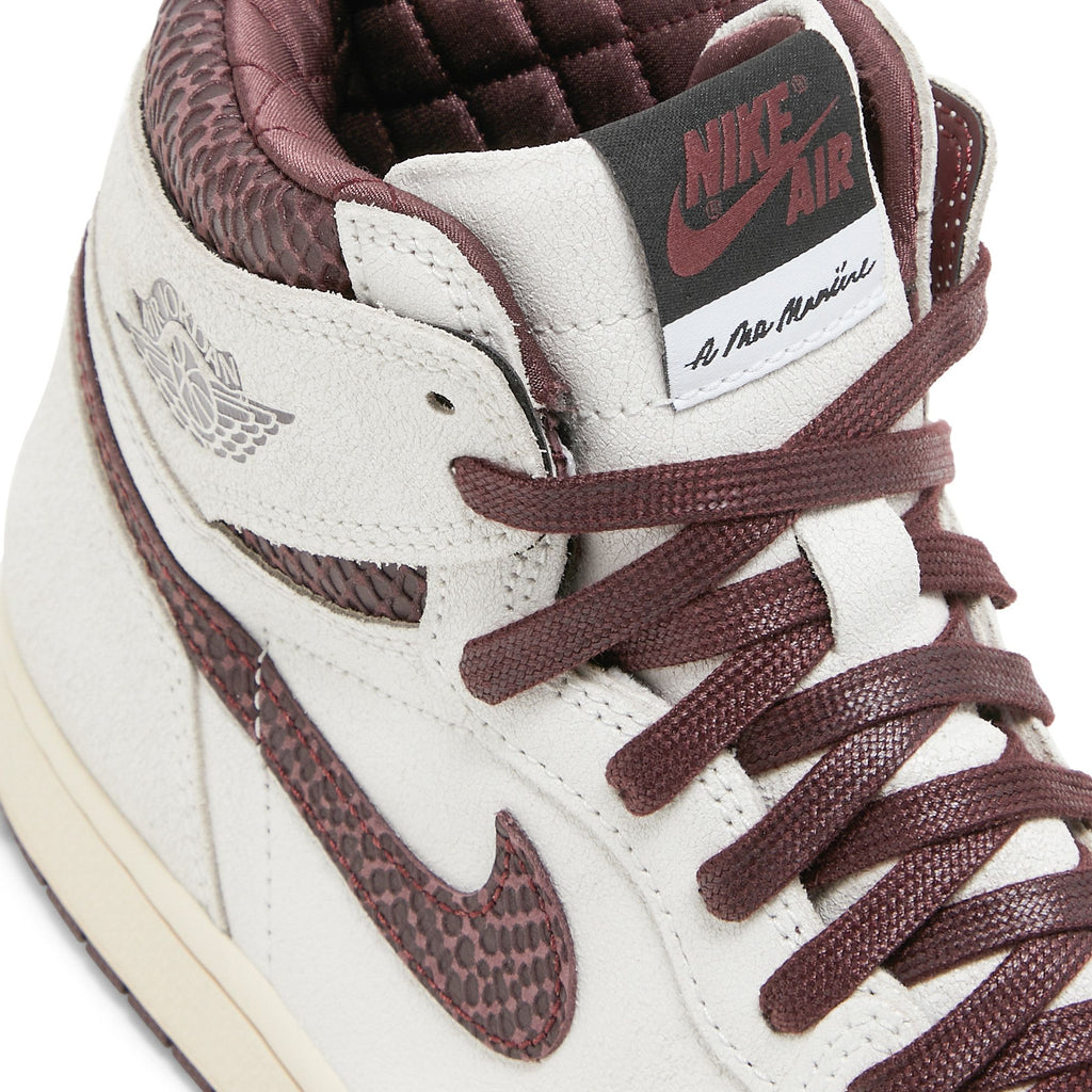 Air Jordan 1 Retro High OG A Ma Maniere Sail/Burgundy Crush - DO7097-100