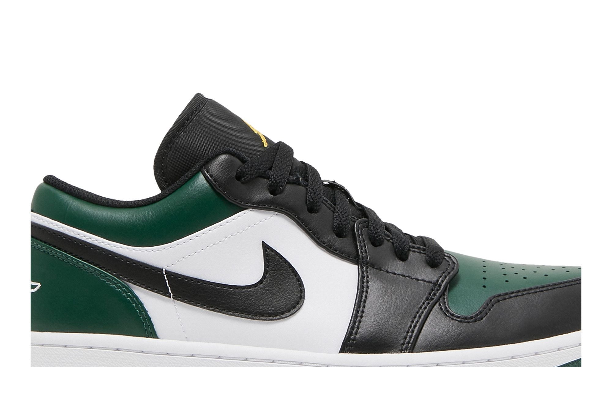 Jordan 1 Low Green Toe Sneakers - Noble Green/White/Black - 553558-371