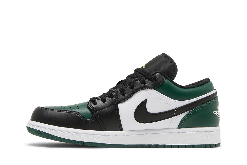 Jordan 1 Low Green Toe Sneakers - Noble Green/White/Black - 553558-371