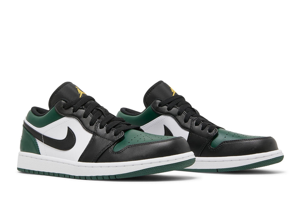 Jordan 1 Low Green Toe Sneakers - Noble Green/White/Black - 553558-371