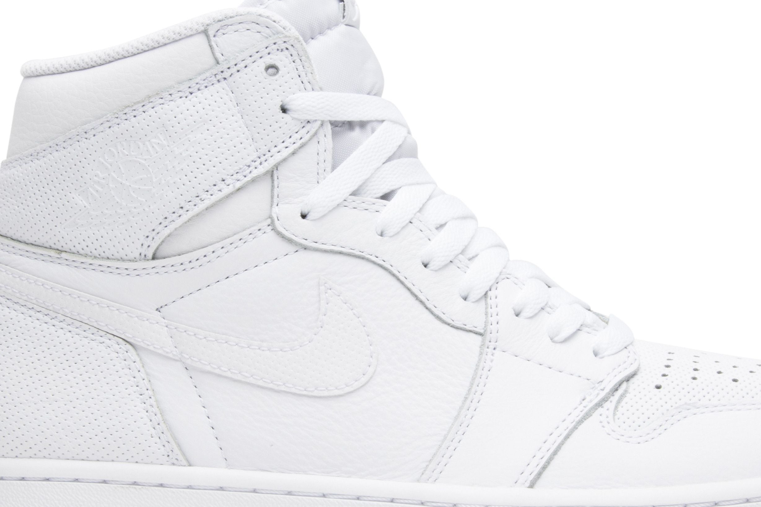 Air Jordan 1 Retro White Perforated (555088-100)