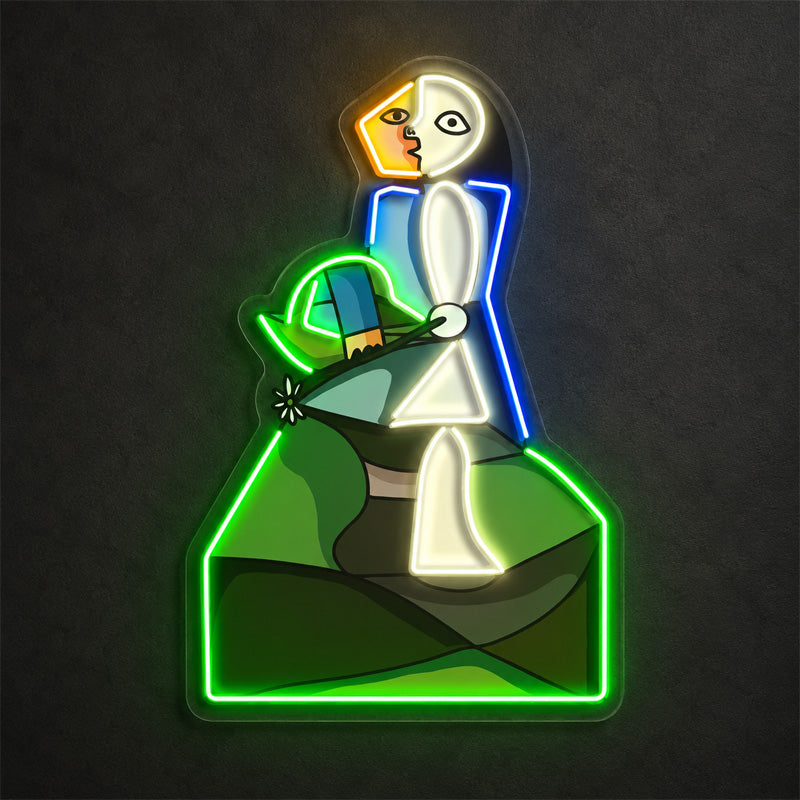 Abstract Neon Art - Green Muse LED Wall Decor Sign
