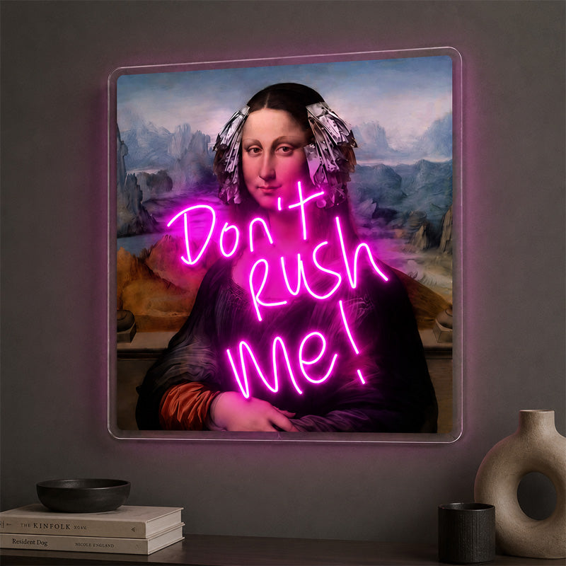 Abstract Neon Art - Neon Mona Lisa Wall Decor Sign
